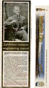 Newspaper article about the exhibition
