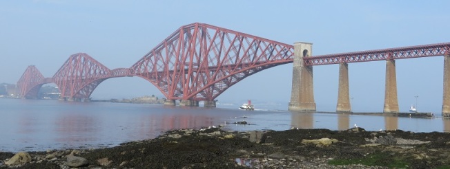 Photograph of Forth Bridge from South Queensferry shore