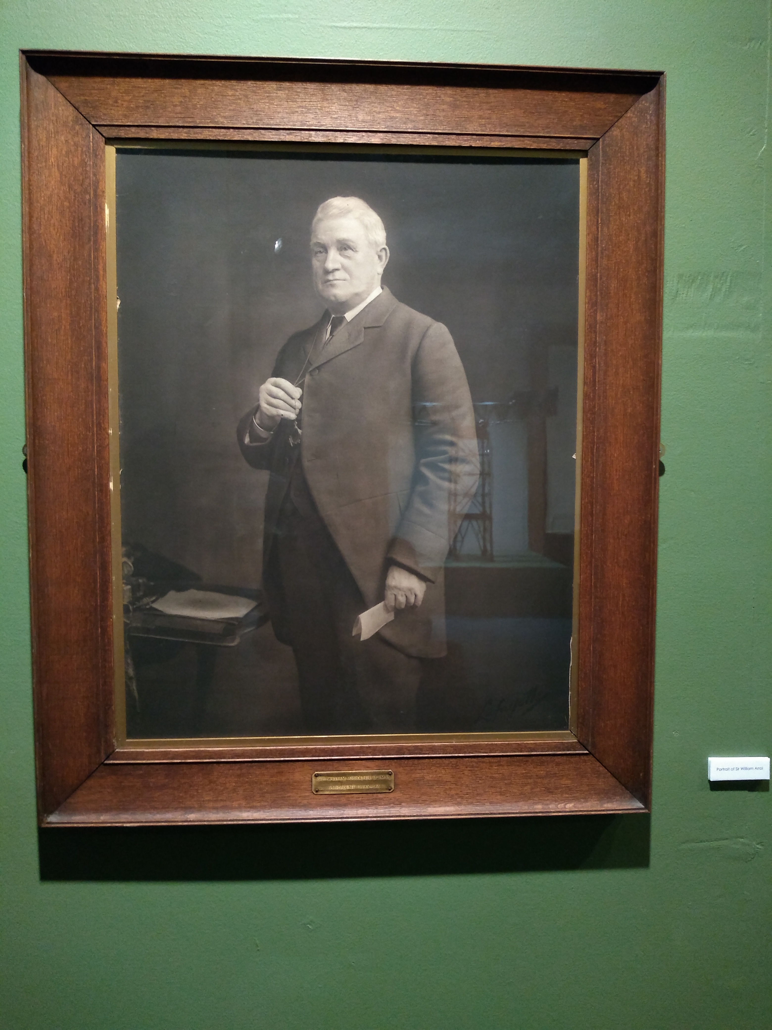Framed photographic portrait of Sir William Arrol